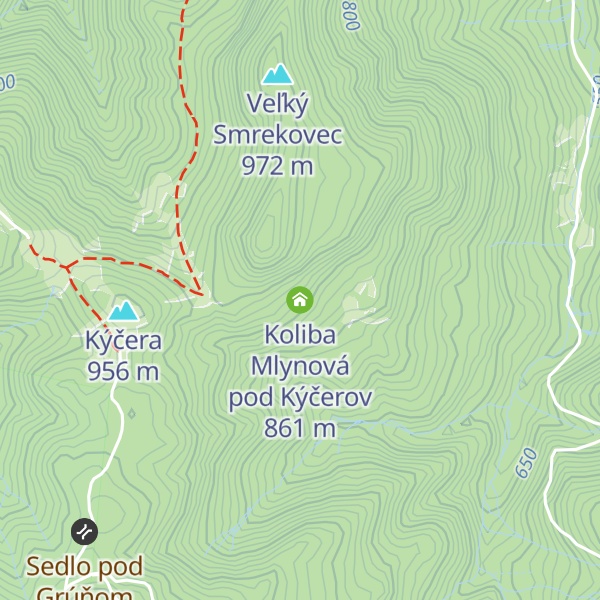 Map of Koliba Mlynová pod Kýčerov