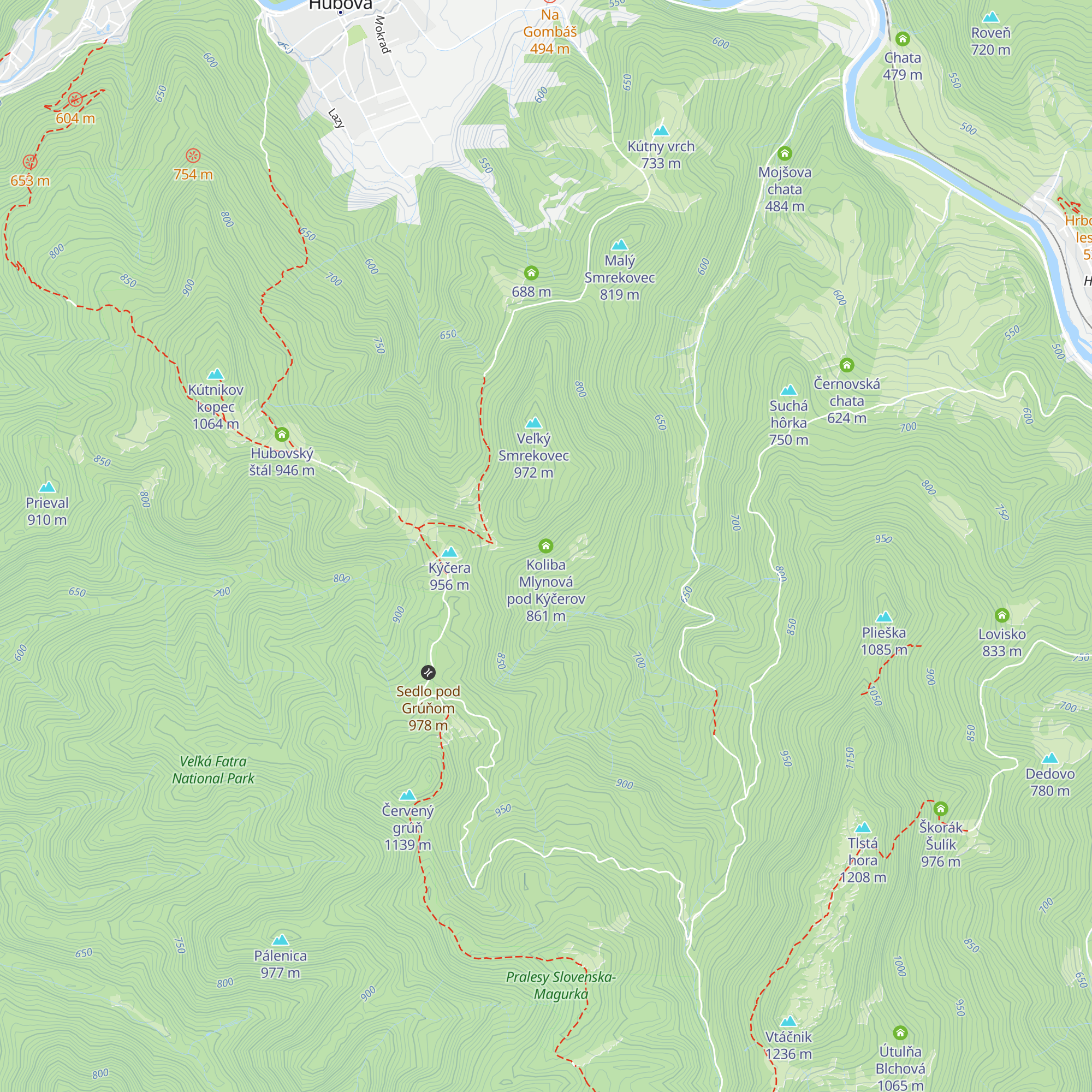 Koliba Mlynová pod Kýčerov map