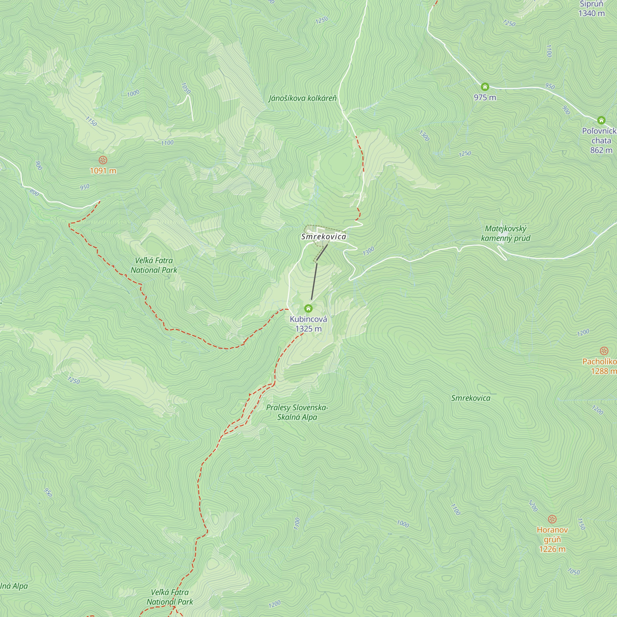 Kubincová map