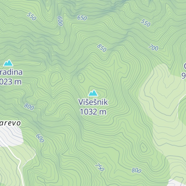 Map of Višešnik