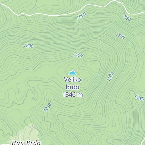 Map of Veliko brdo