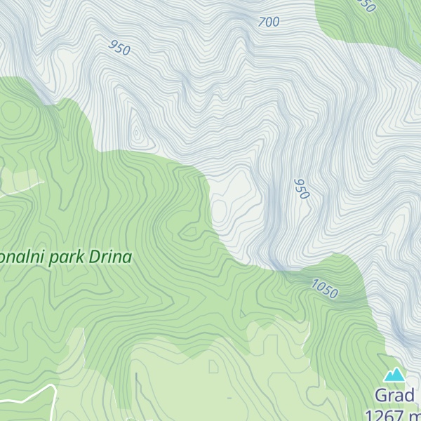 Map of Crvene stijene