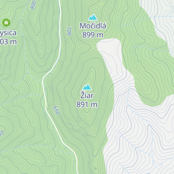 Map of Žiar