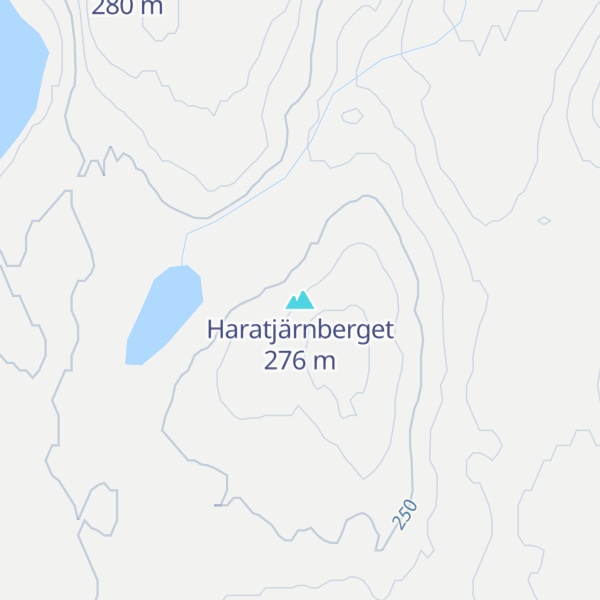 Map of Haratjärnberget