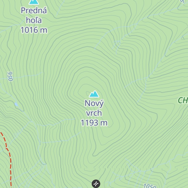 Map of Nový vrch