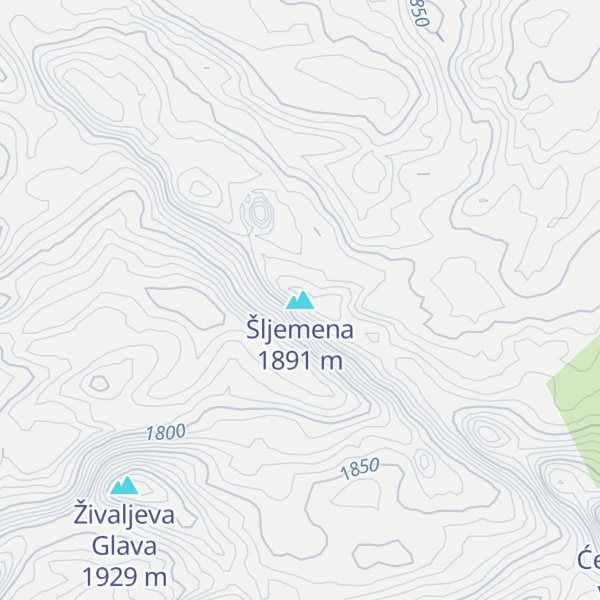 Map of Šljemena