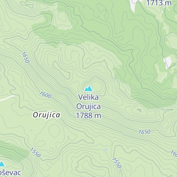 Map of Velika Orujica