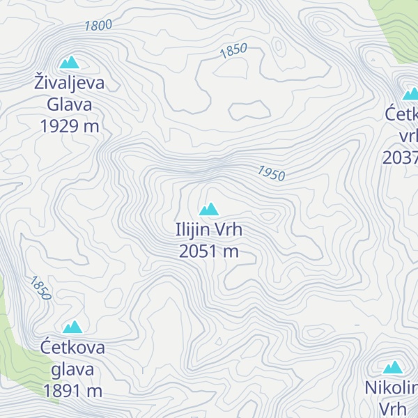 Map of Ilijin Vrh