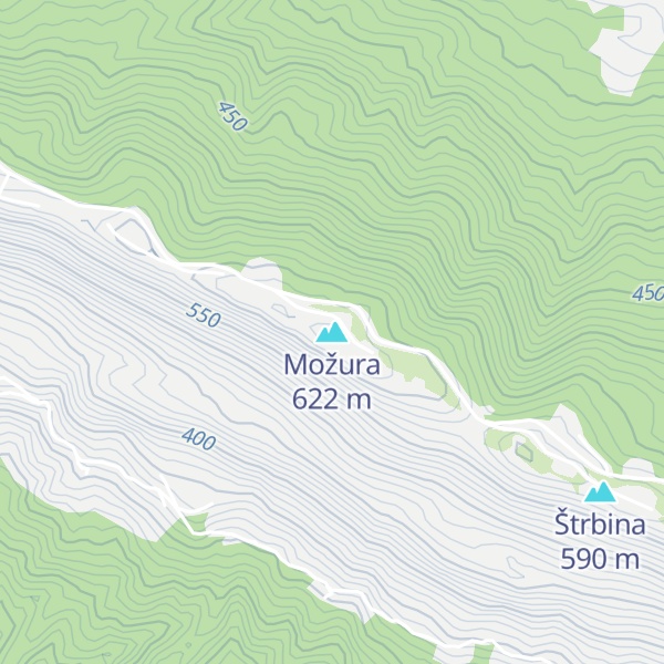 Map of Možura