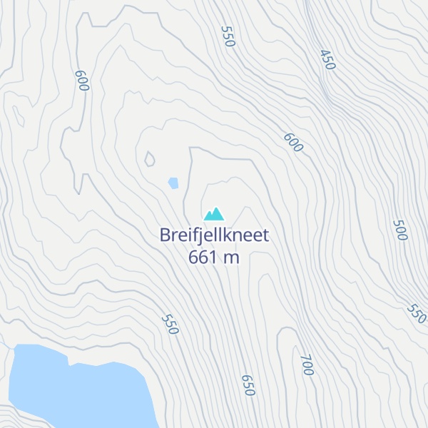 Map of Breifjellkneet