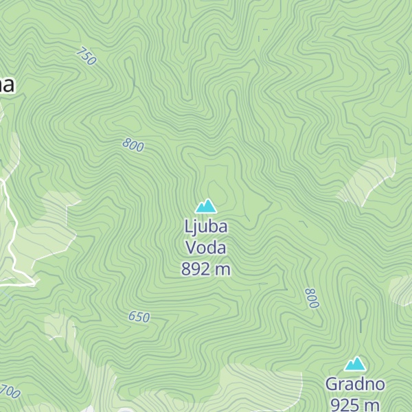 Map of Ljuba Voda
