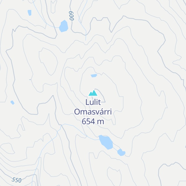 Map of Lulit Omasvárri