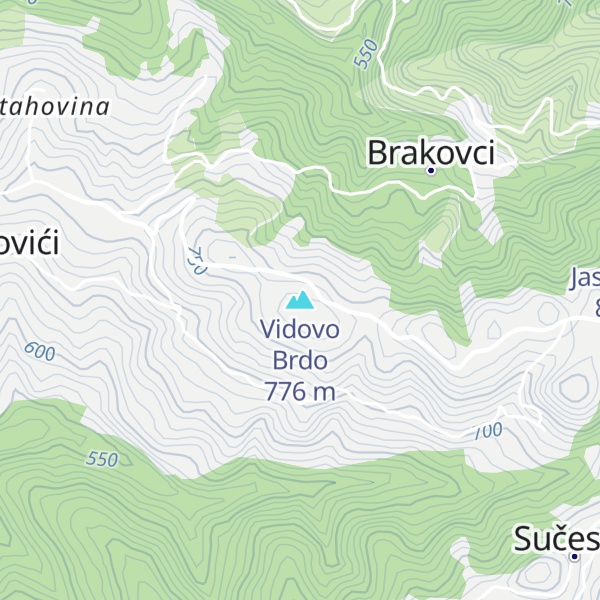 Map of Vidovo Brdo