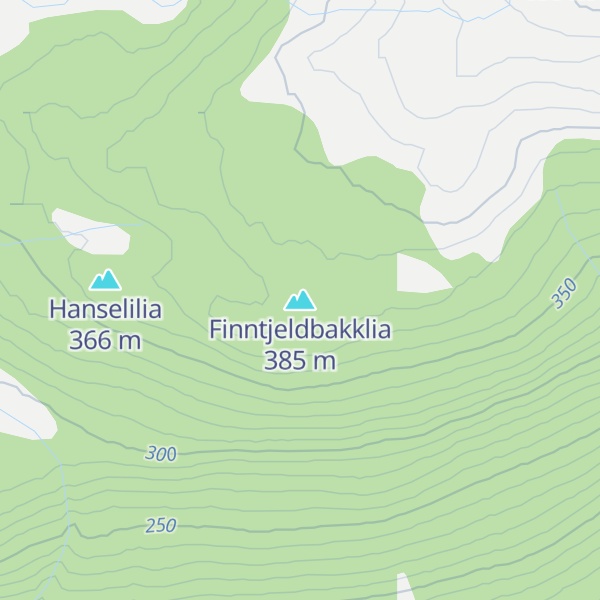 Map of Finntjeldbakklia