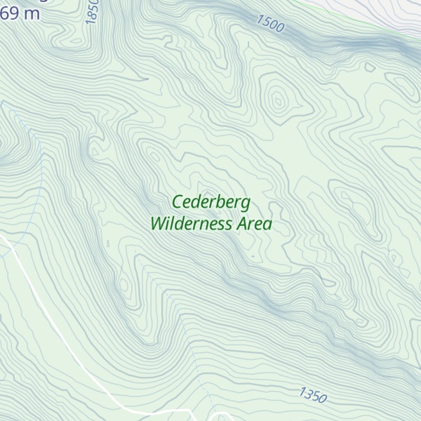 Map of Corridor Peak
