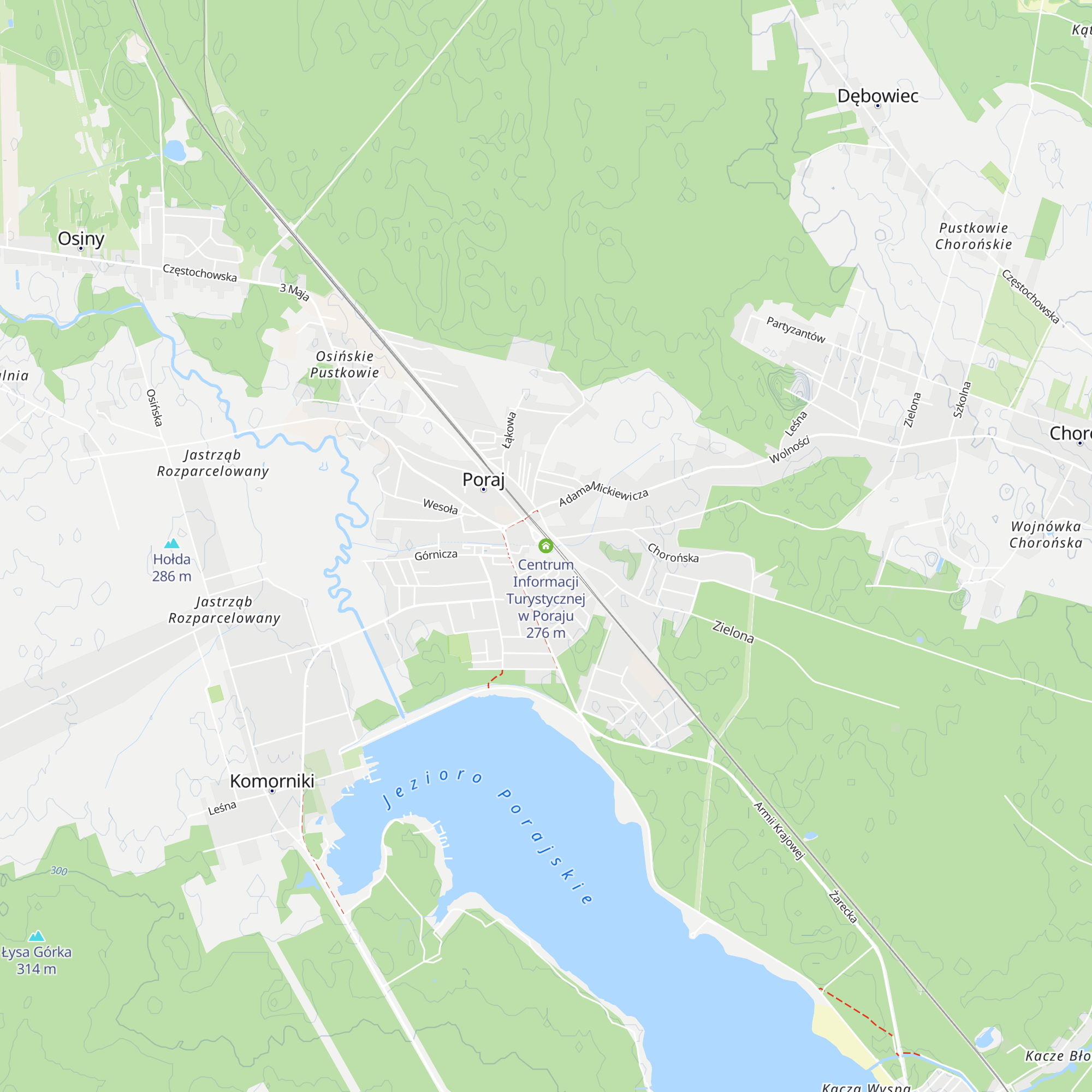 Centrum Informacji Turystycznej w Poraju map