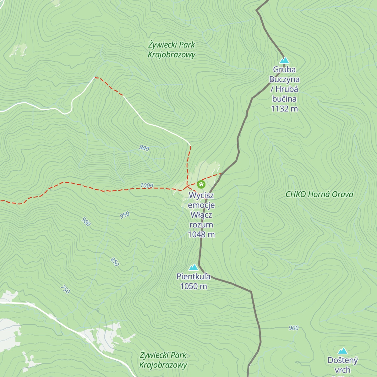Bacówka PTTK na Krawcowym Wierchu map