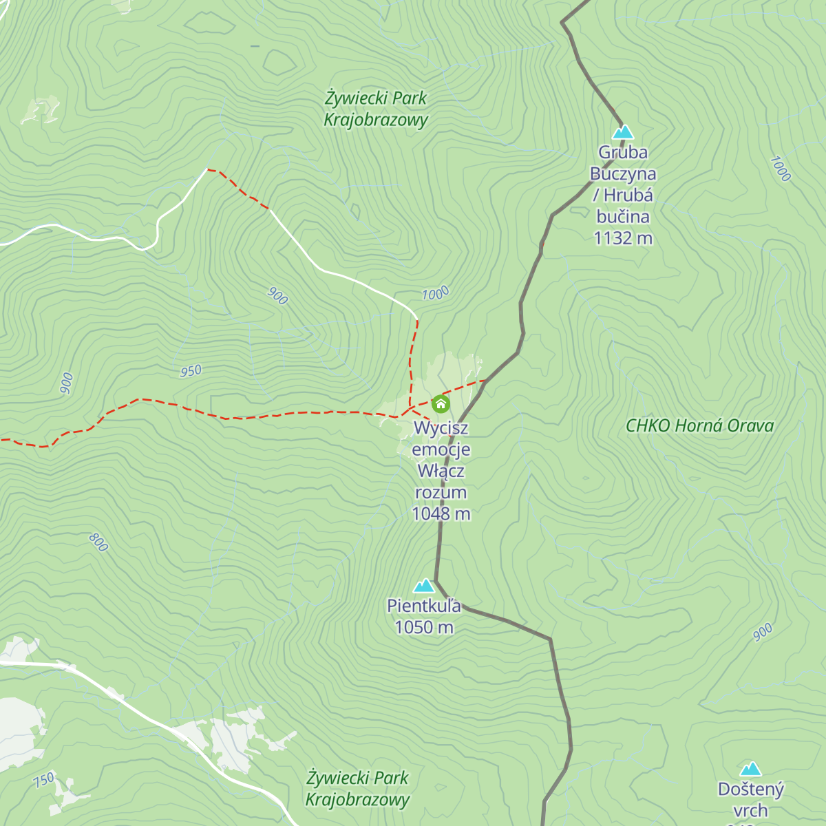 Bacówka PTTK na Krawcowym Wierchu map