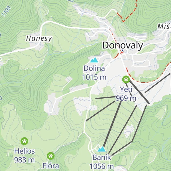 Map of Chata Lesy