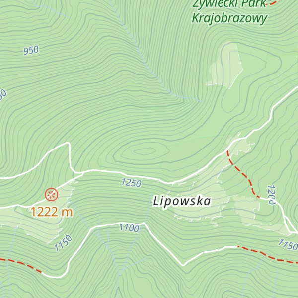 Map of Lipowski Wierch