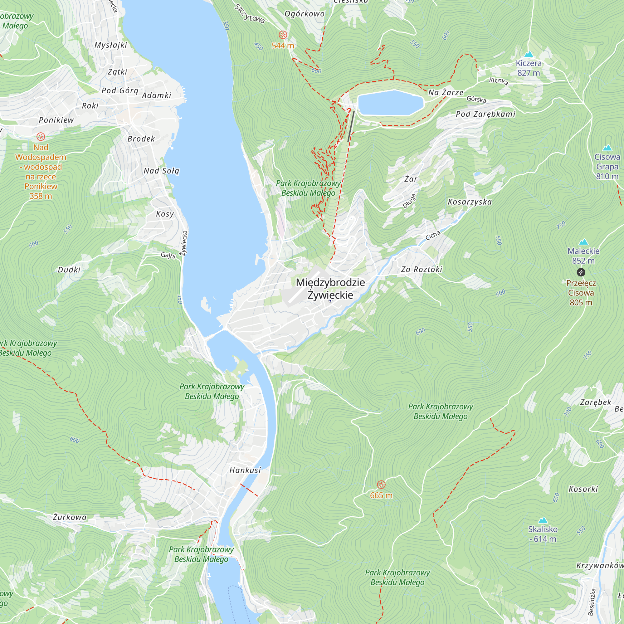 Chatka pod Żarem map