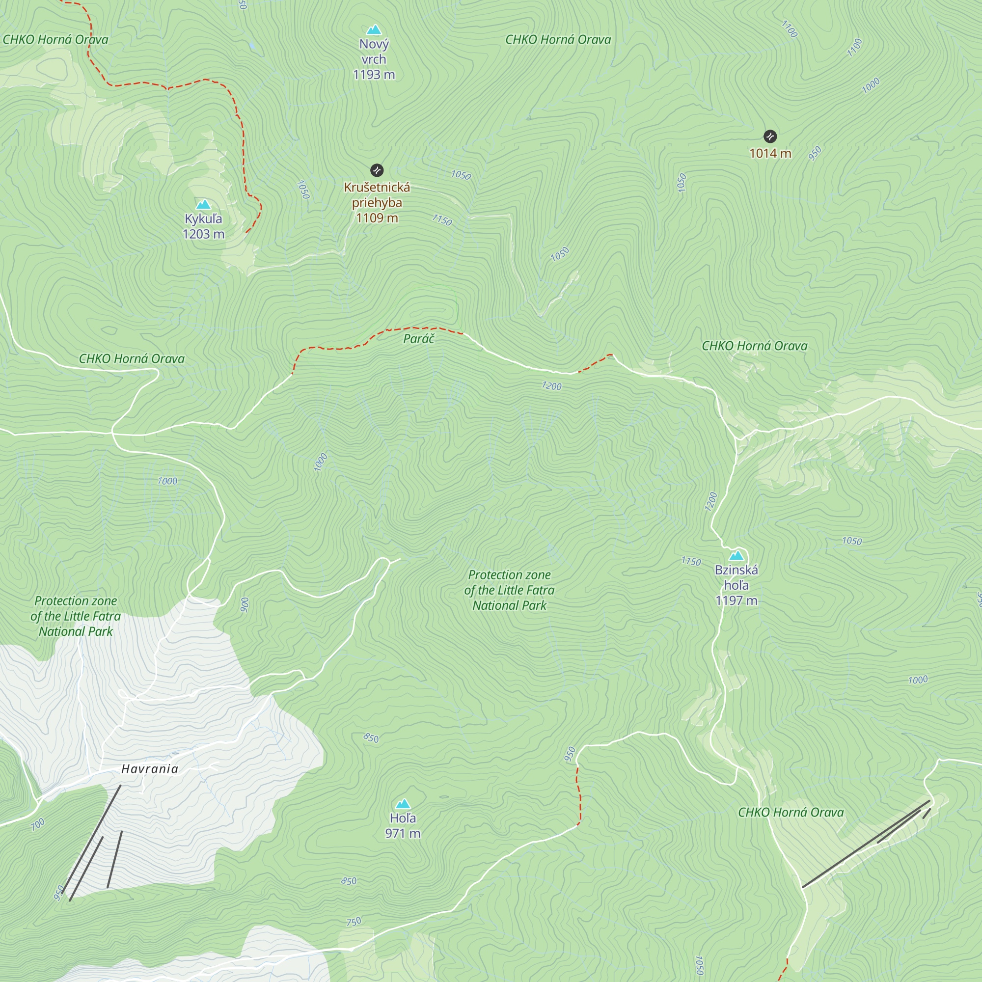 Urbárna chata BZINY map