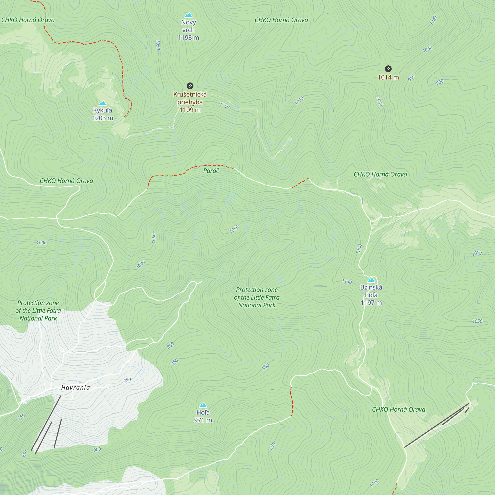 Urbárna chata BZINY map