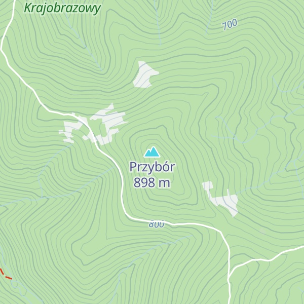 Map of Przybór
