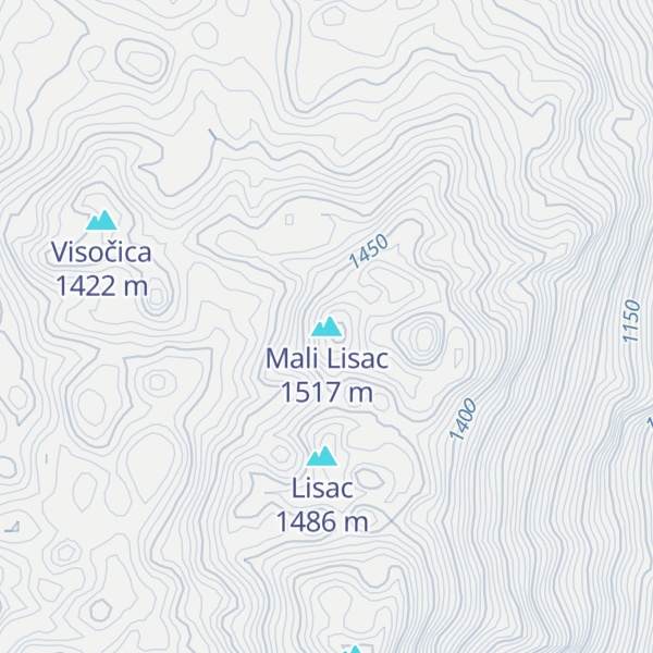 Map of Mali Lisac