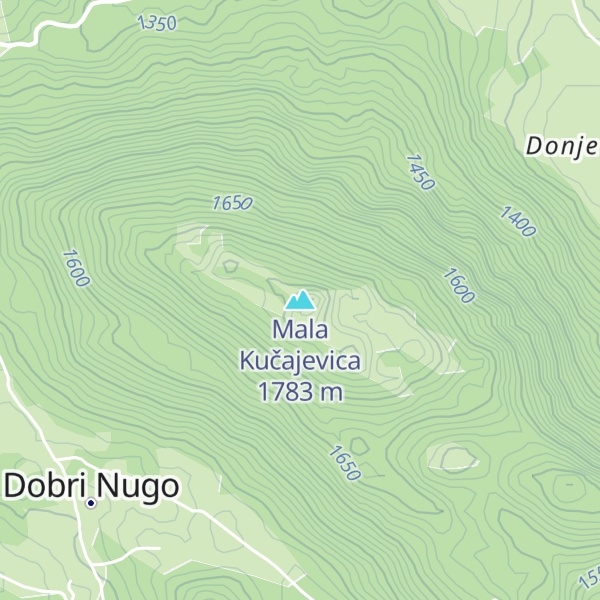 Map of Mala Kučajevica