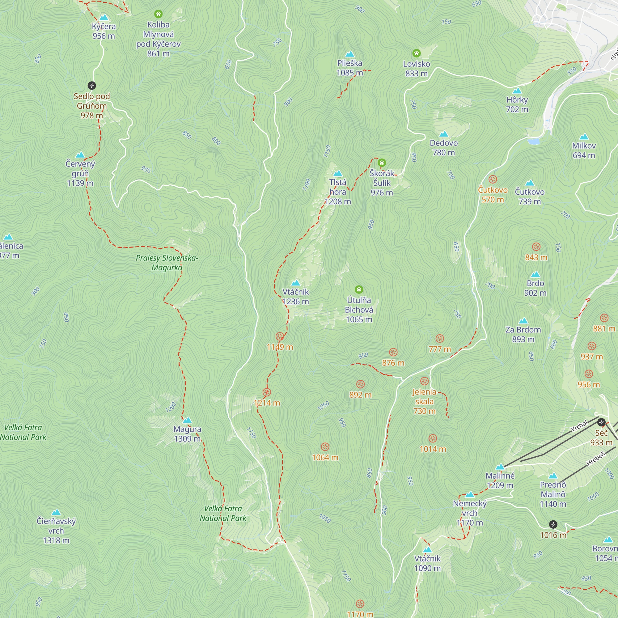 Kaliská map