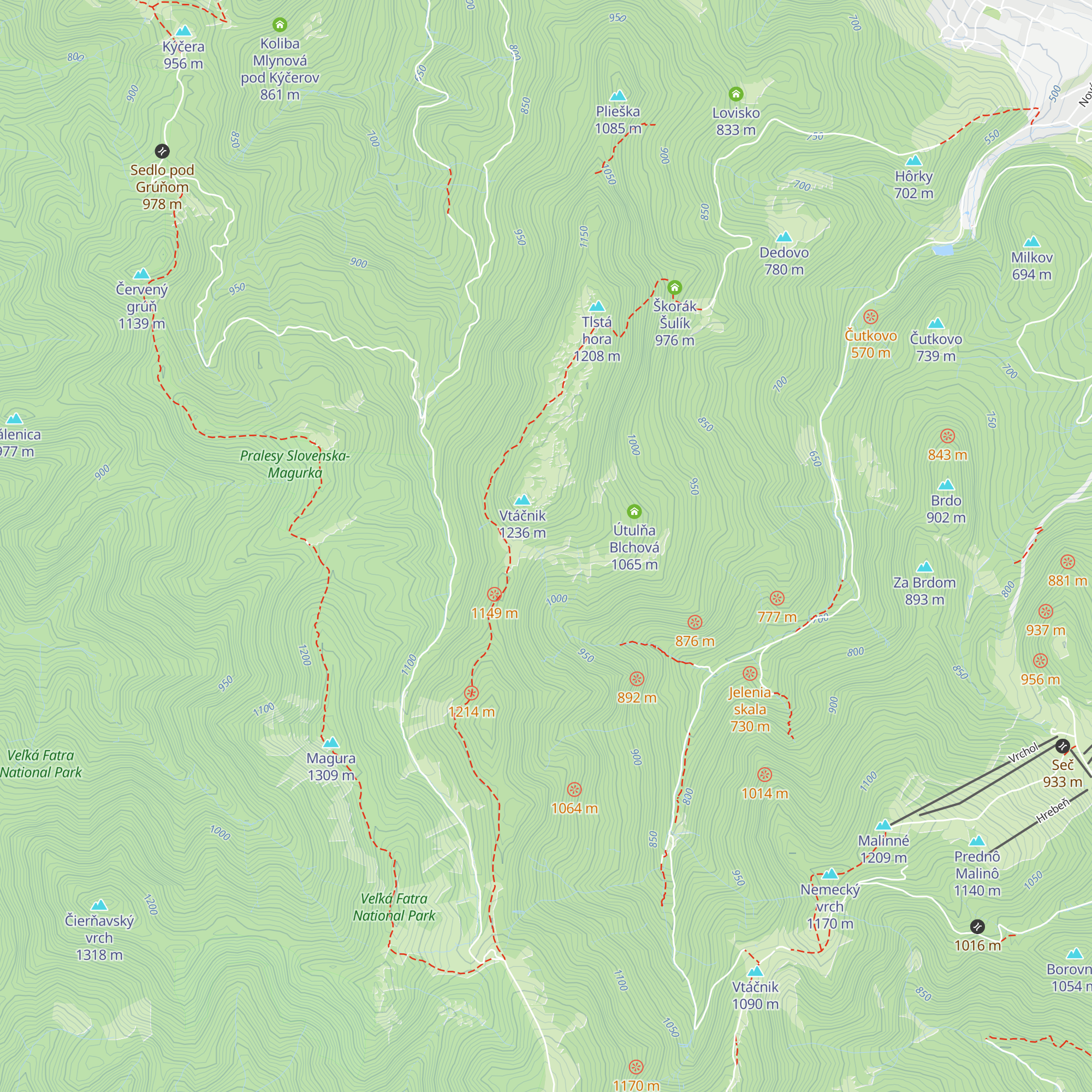 Kaliská map
