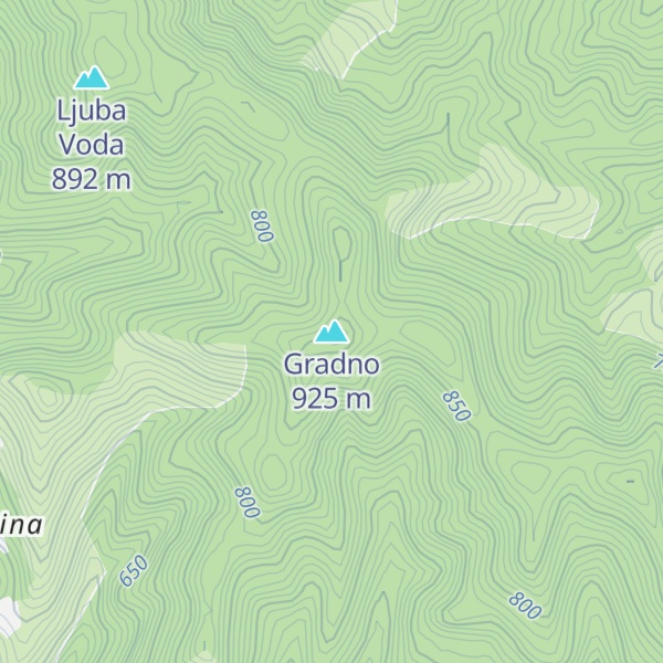 Map of Gradno
