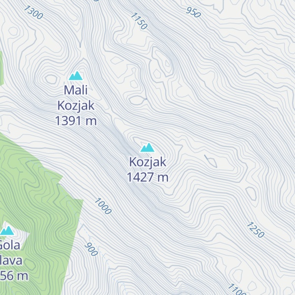 Map of Kozjak