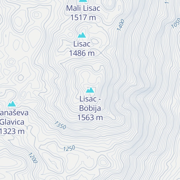 Map of Lisac - Bobija