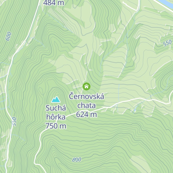 Map of Černovská chata
