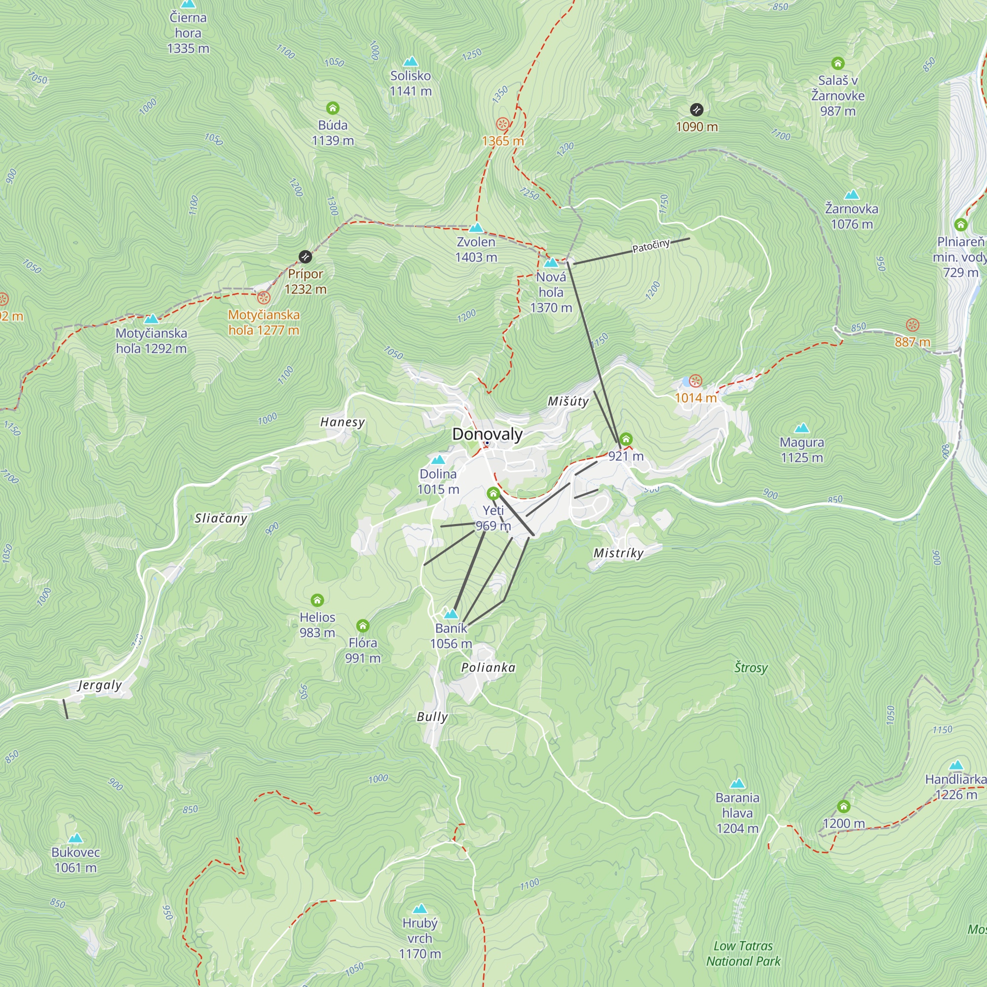 Yeti map