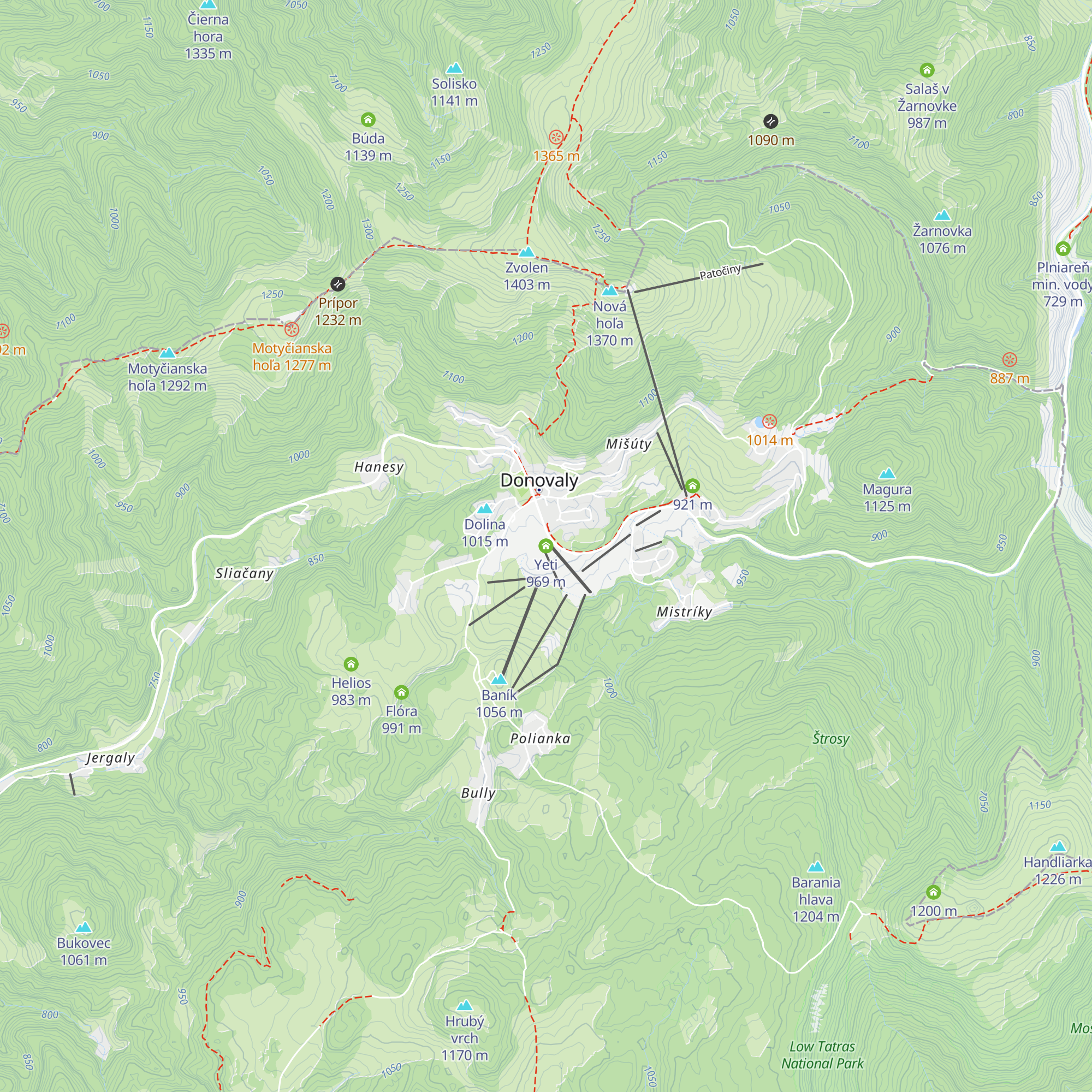 Yeti map