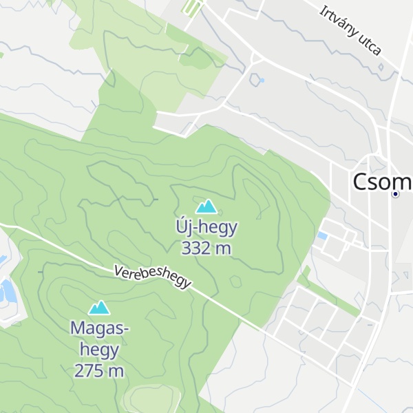 Map of Új-hegy