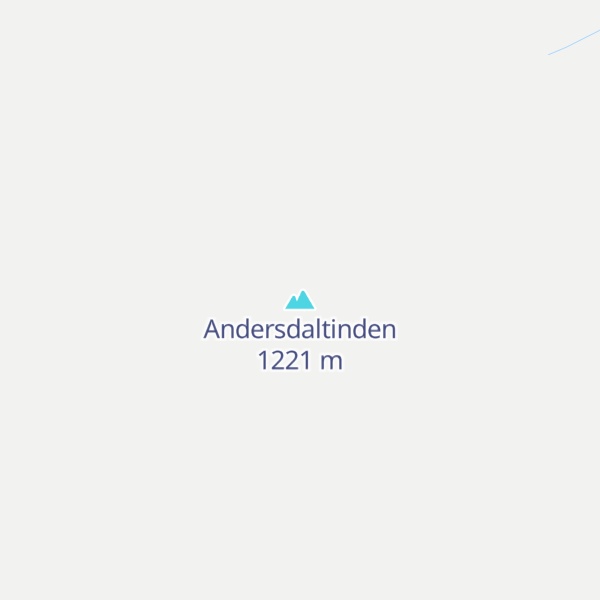 Map of Andersdaltinden
