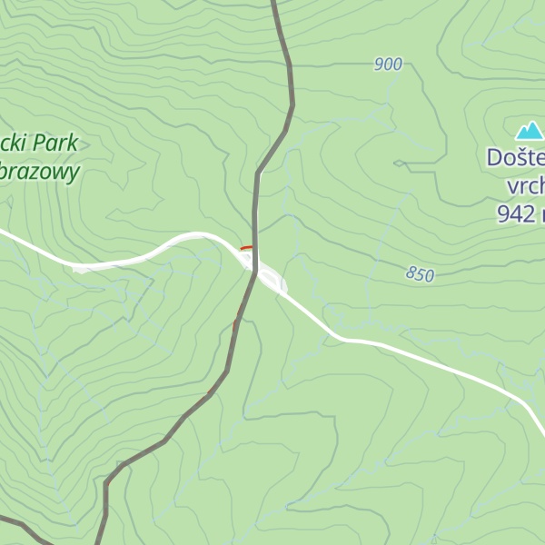 Map of Oddychový bod Novoť/Punkt Odpoczynku Novoť