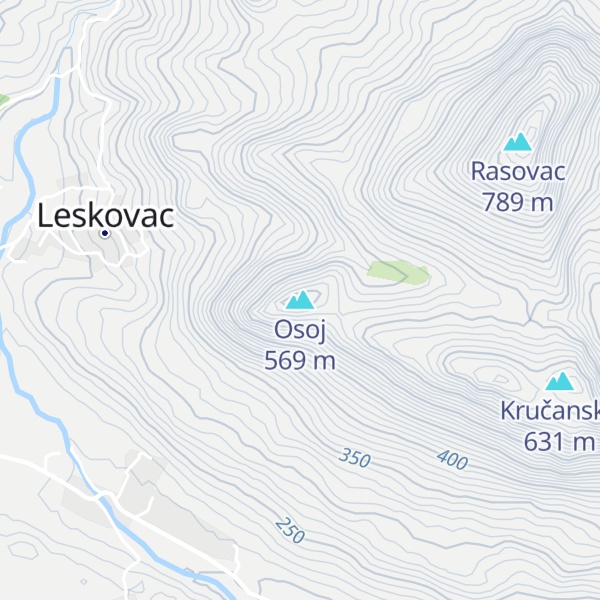 Map of Osoj