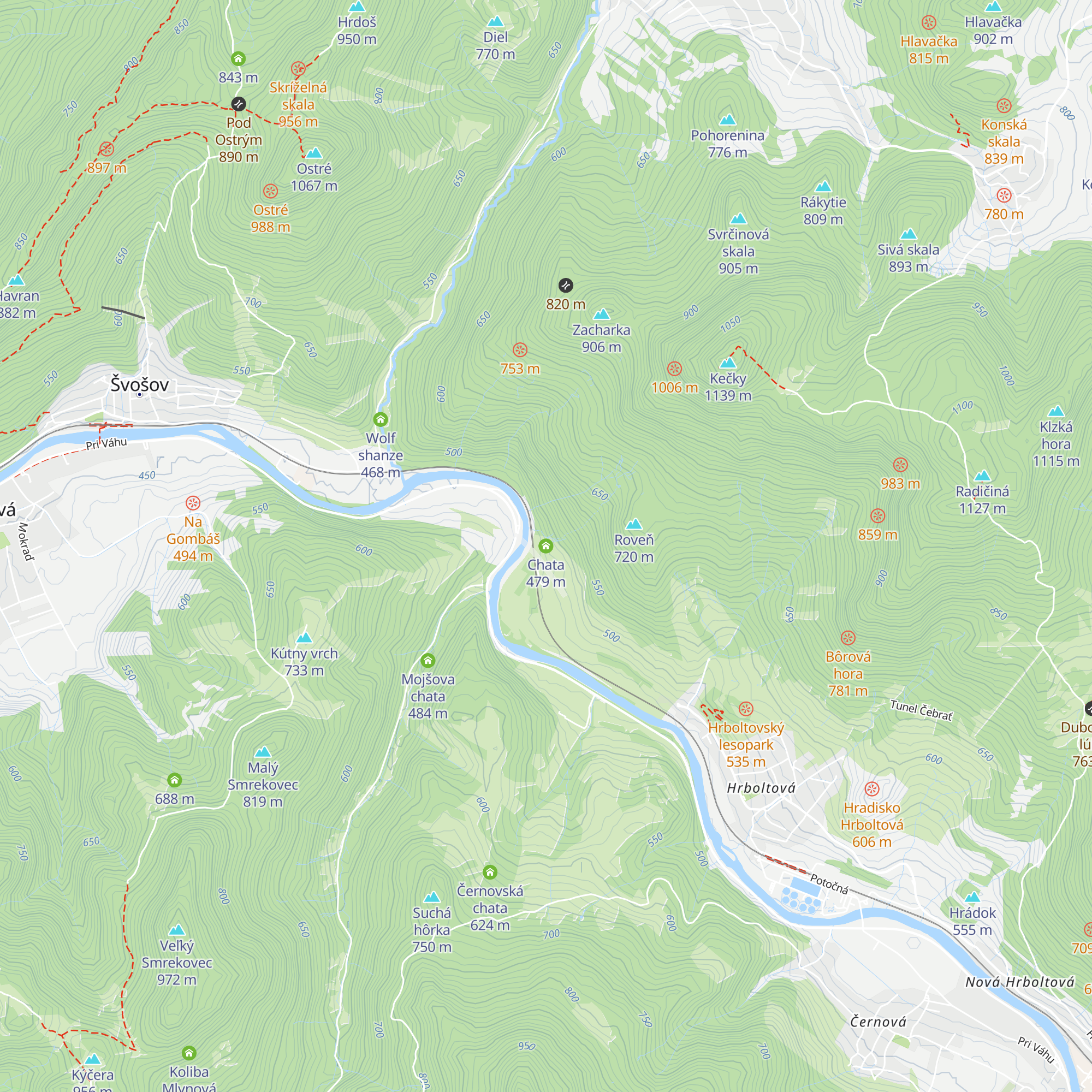 Chata map