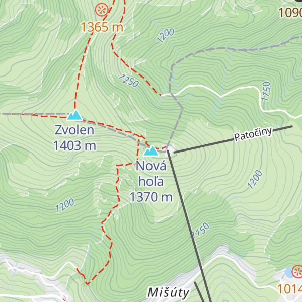 Map of Nová hoľa