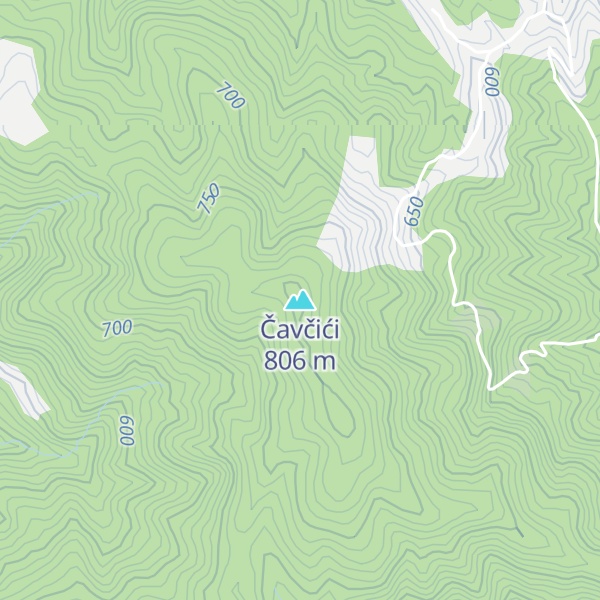 Map of Čavčići