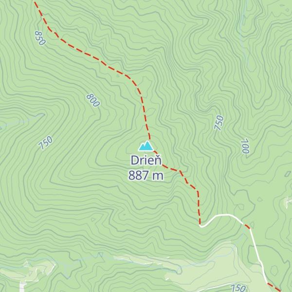 Map of Drieň