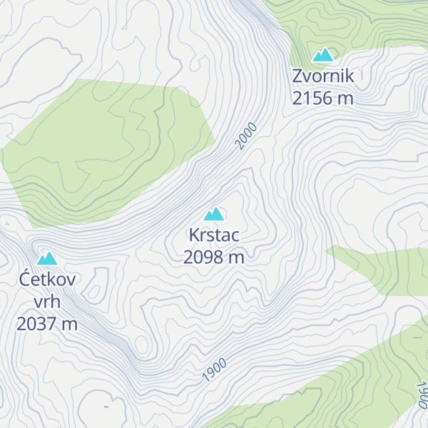 Map of Krstac