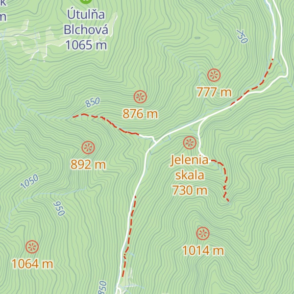 Map of Chata pod Kozím