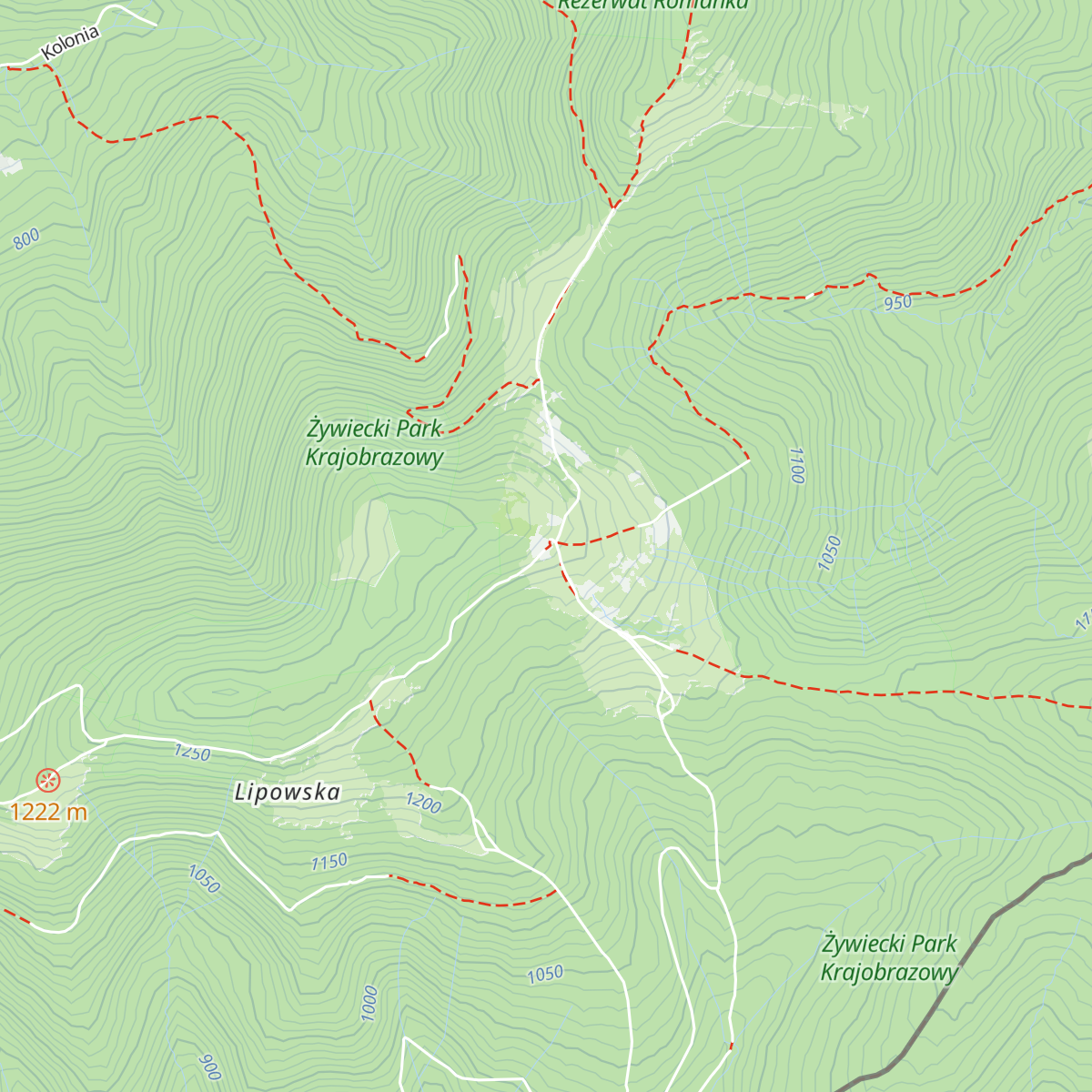 Schronisko PTTK na Rysiance map