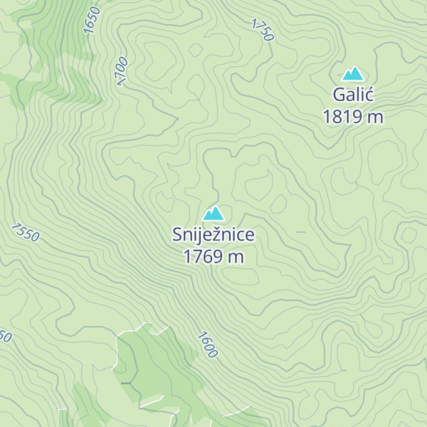 Map of Sniježnice
